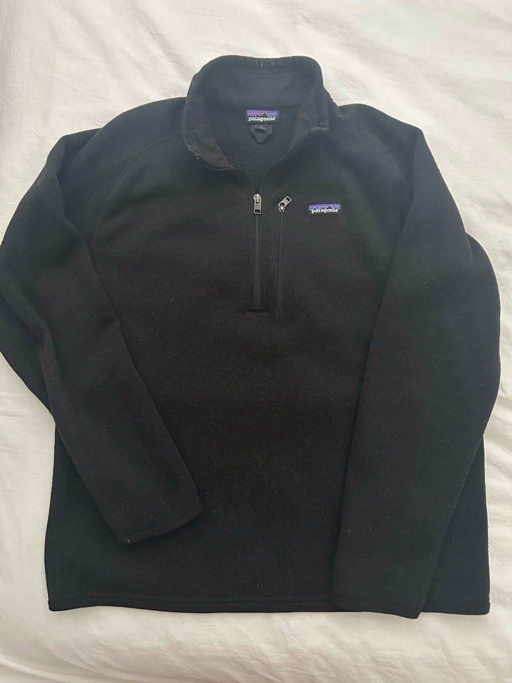 Patagonia Men's Black Half-Zip Fleece Pullover